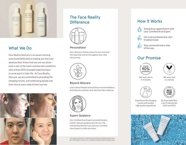 Face Reality Program Marketing Brochure (50 ct)