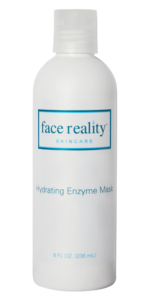 White bottle of hydrating enzyme mask 8 oz backbar