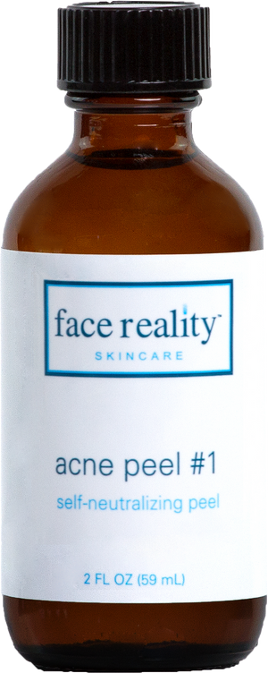 Brown bottle of Acne Peel # 1 self-neutralizing peel 2 oz backbar