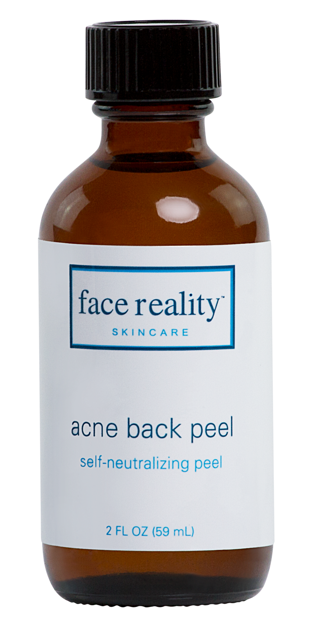 Brown bottle of Acne Back Peel self-neutralizing peel 2 oz backbar